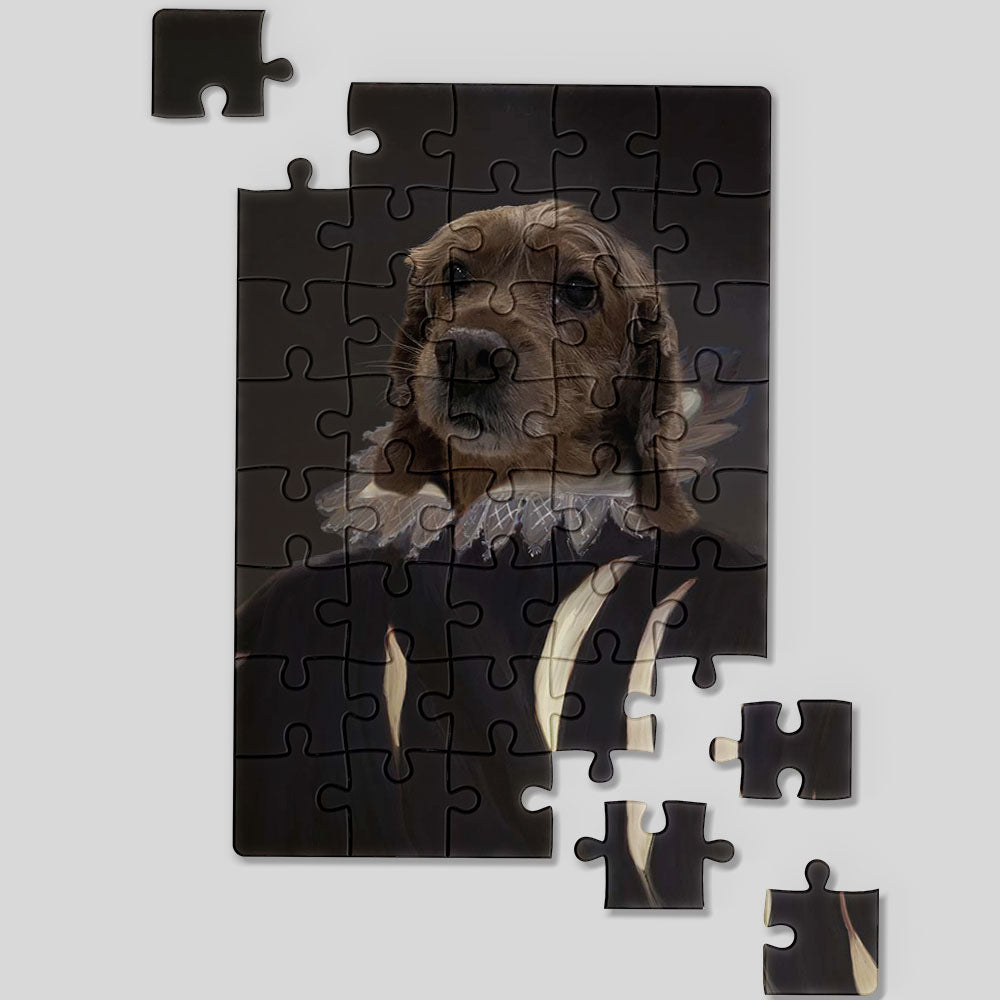 Dame in Schwarz - Puzzle